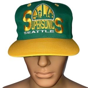 Seattle SuperSonics 90s GCC Snapback NBA rare cap hat